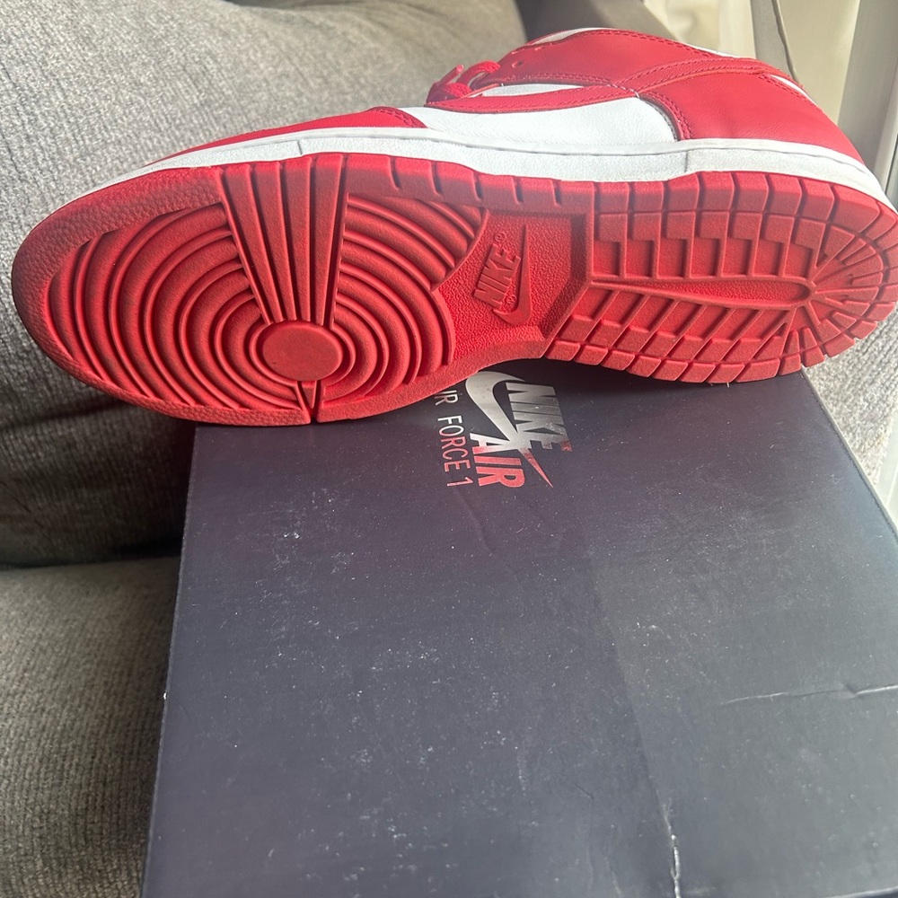 Nike Red and White Athletic Shoes - Picture 4 of 5